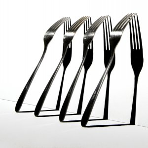 Gabeln mit Schatten...... Roland Winkler